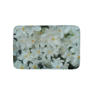Tapis De Bain Paperwhite Narcissus Fleurs blanches délicates