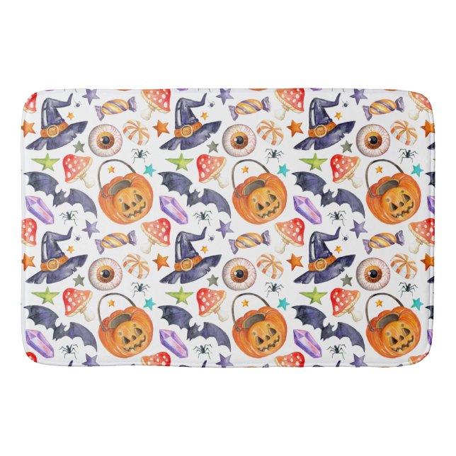Tapis De Bain Papier à envelopper avec l'illustration d'Hallowee (Devant)