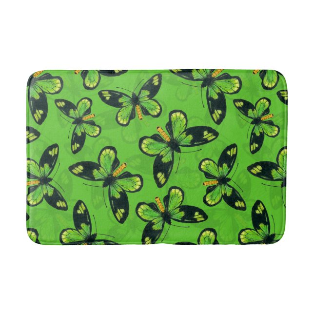 Tapis De Bain papillon des oiseaux de la reine Victoria (Devant)