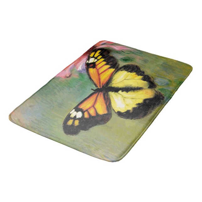 Tapis De Bain Papillon d'été du printemps - (Angle)