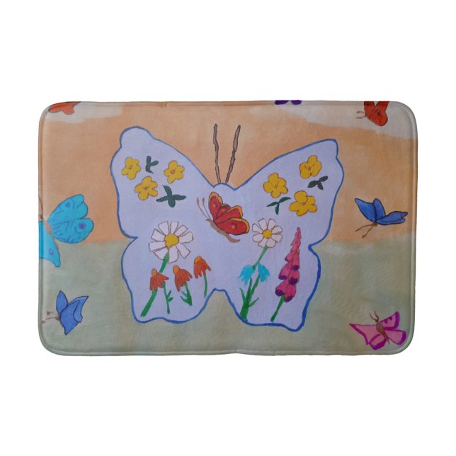 Tapis De Bain Papillon Dreaming Bath Mat (Devant)