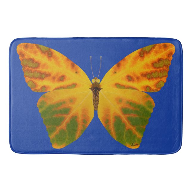 Tapis De Bain Papillon feuille Aspen 1 (Devant)