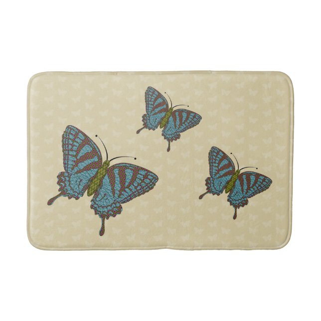 Tapis de bain Papillon japonais (Devant)