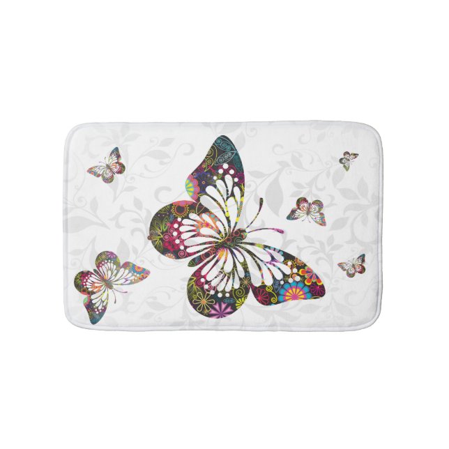 Tapis De Bain Papillon psychédélique (Devant)