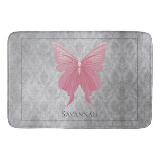 Tapis De Bain Papillon rose bijoux