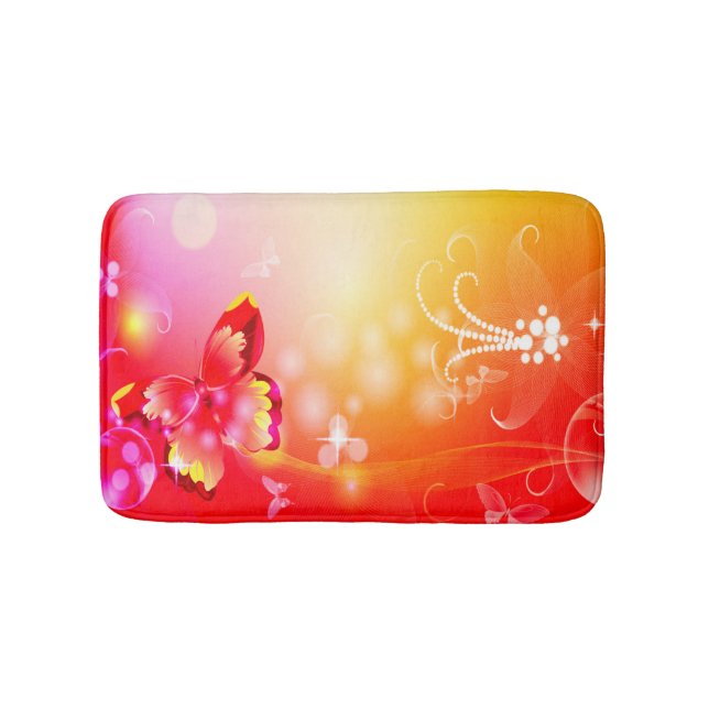 Tapis De Bain Papillon rouge (Devant)