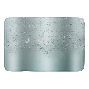 Tapis De Bain Papillon scintillement paillettes éclat sarcelle a