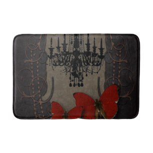 Tapis De Bain papillon steampunk paris chandelier vintage