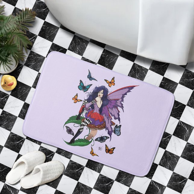 Tapis De Bain Papillons aux champignons poilus (Créateur téléchargé)