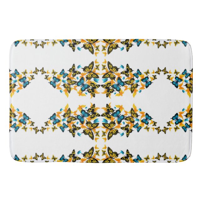 Tapis De Bain Papillons de styles classiques  (Devant)