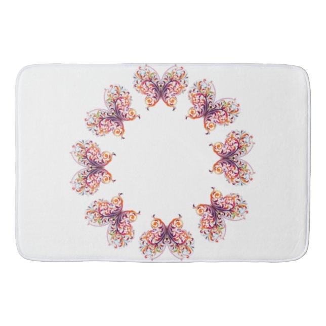 Tapis De Bain Papillons de Styles Classiques (Devant)