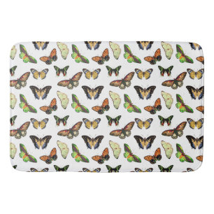 Tapis De Bain Papillons Vintage