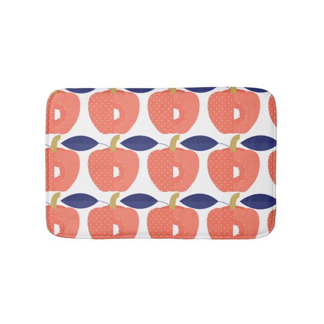 Tapis De Bain Paprika Rouge : Épices Inspirés Sans Couleur. (Devant)