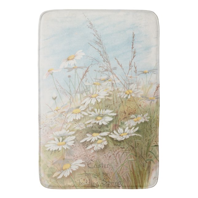 Tapis De Bain "Pâques apporte le printemps naissant"  (devant Vertical)
