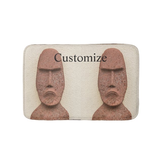 Tapis De Bain Pâques Île Moai Head Thunder Cove (Devant)