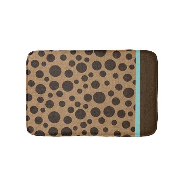 Tapis De Bain Paquet de bain Brown Chic Polka (Devant)