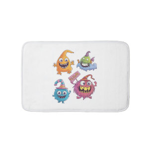 Tapis De Bain Parade du monstre de bonbons Halloween