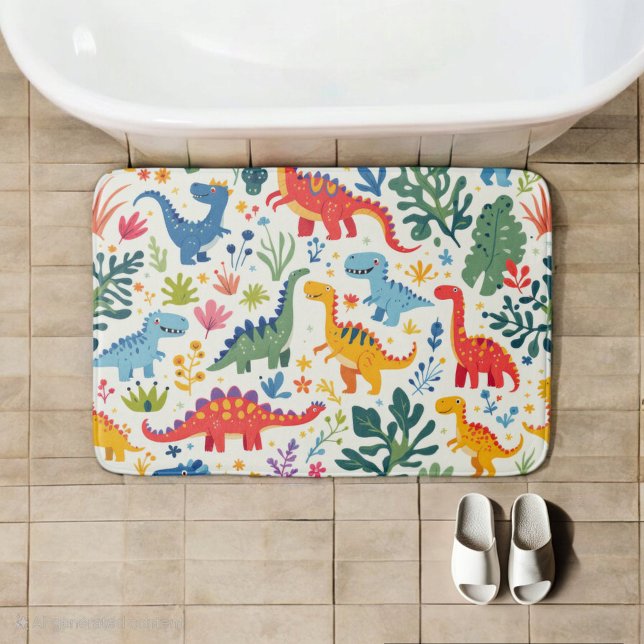 Tapis De Bain Paradis des dinosaures (Créateur téléchargé)