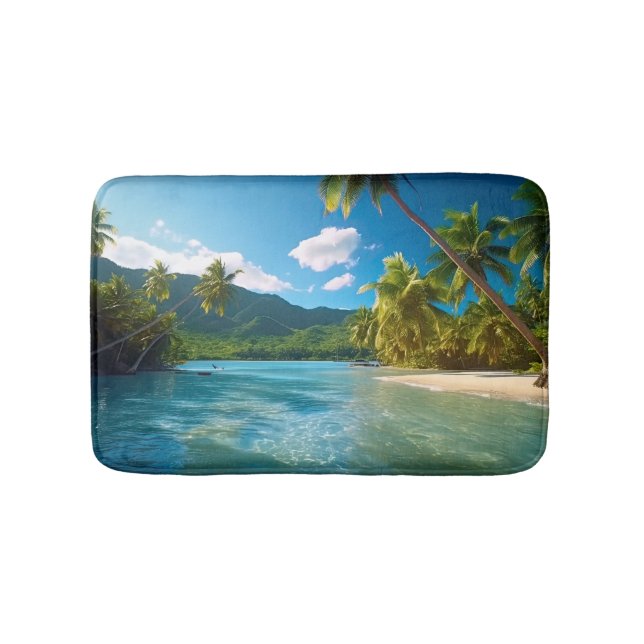 Tapis De Bain Paradis insulaire du Costa Rica  (Devant)
