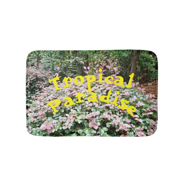 Tapis De Bain Paradis tropical Petit Mat De Bain (Devant)