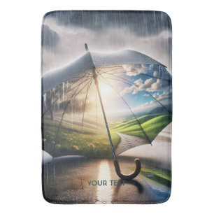 Tapis De Bain Parapluie de pluie mignonne Imaginaire soleil