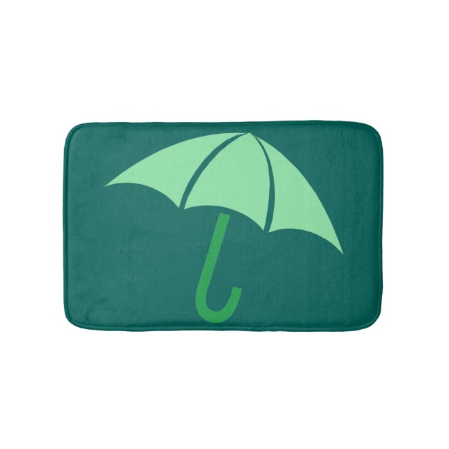 Tapis De Bain Parapluie Pop Art Green (Devant)