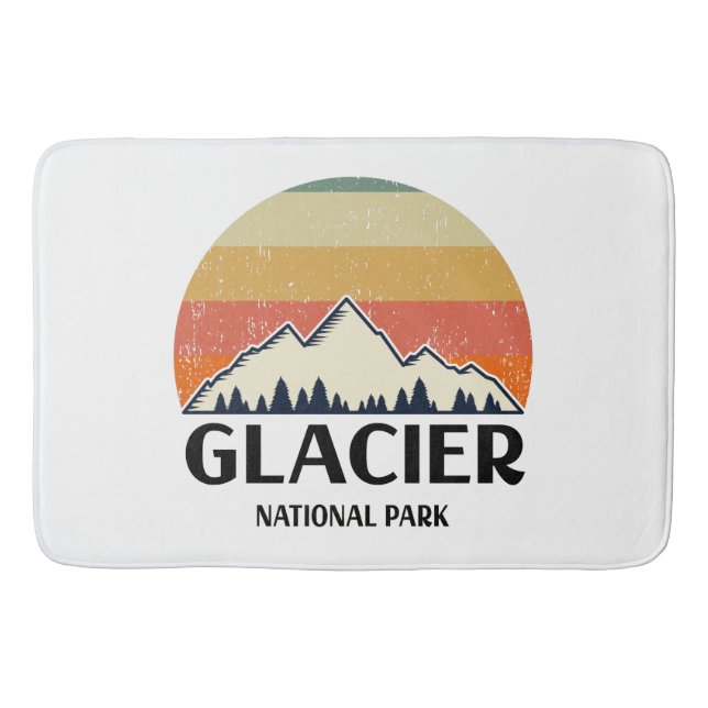 Tapis De Bain Parc national du Glacier vintage (Devant)