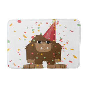 Tapis De Bain Parti Confetti Sasquatch Bigfoot