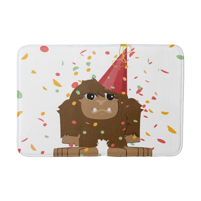 Tapis De Bain Parti Confetti Sasquatch Bigfoot (Devant)