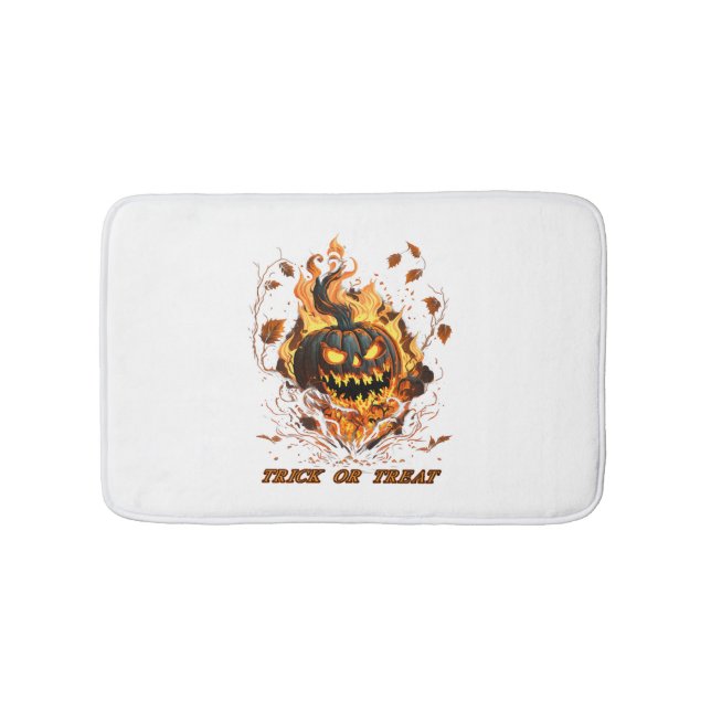 Tapis De Bain Parti Halloween Citrouille cool (Devant)