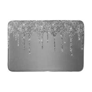 Tapis De Bain Parties scintillant Argent Sparkle Drivers chic