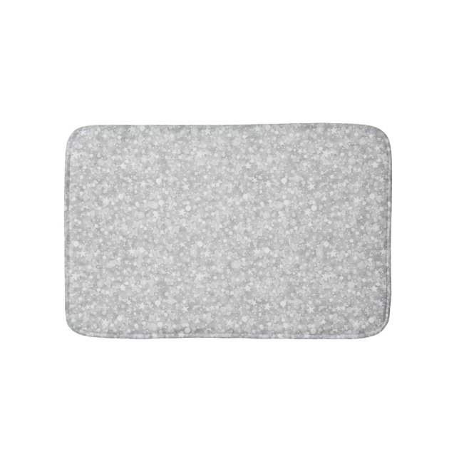 Tapis De Bain Parties scintillant blanche et étincelles (Devant)