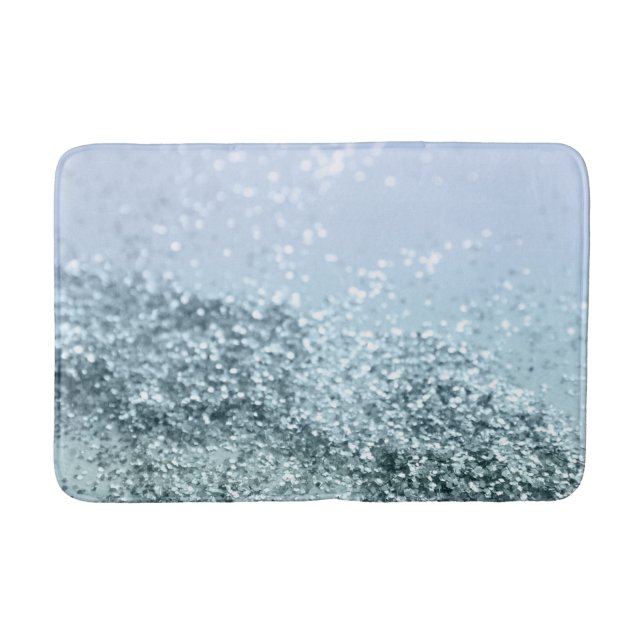 Tapis De Bain Parties scintillant Bleue clair Seafoam #1 (Devant)