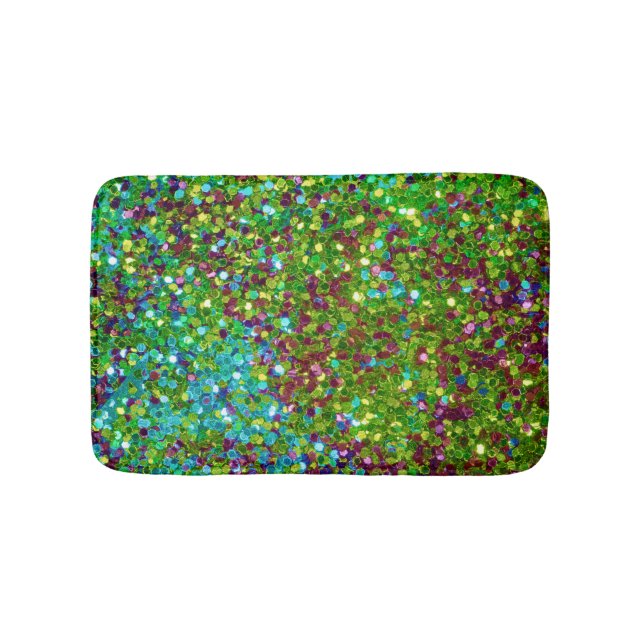 Tapis De Bain Parties scintillant brillante colorée (Devant)