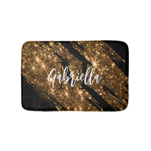 Tapis De Bain Parties scintillant d'or