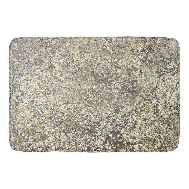 Tapis De Bain Parties scintillant d'or Crackle moderne chic glam (Devant)