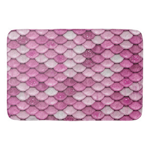 Tapis De Bain Parties scintillant étincelante rose rose or sirèn