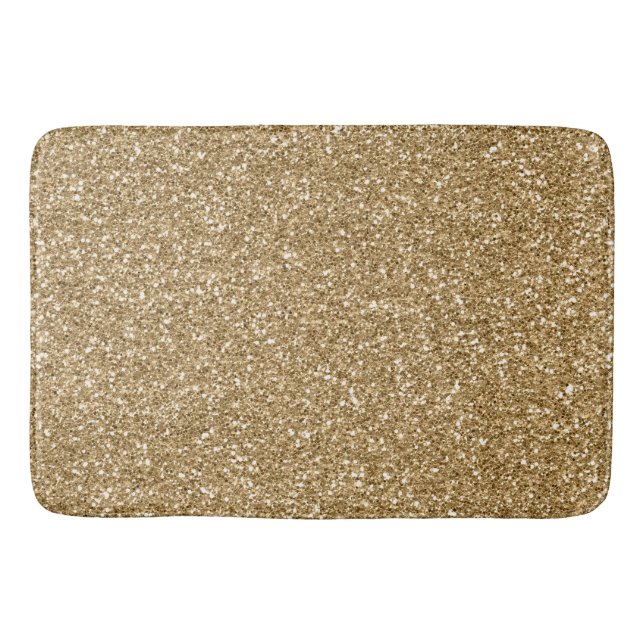 Tapis De Bain Parties scintillant Gold Glitz Glam Sparkle (Devant)