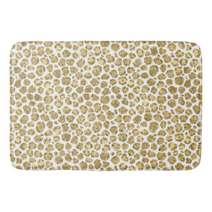 Tapis De Bain Parties scintillant Gold Glitz Leopard