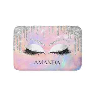Tapis De Bain Parties scintillant Holographique des gouttes de g