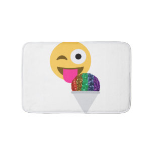 Tapis De Bain parties scintillant lavabo émoji salle de bain nat