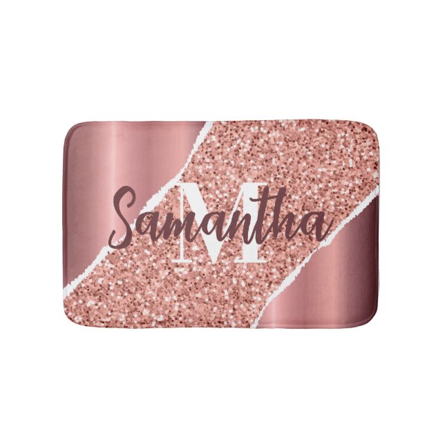 Tapis De Bain Parties scintillant rose Gold Foil (Devant)