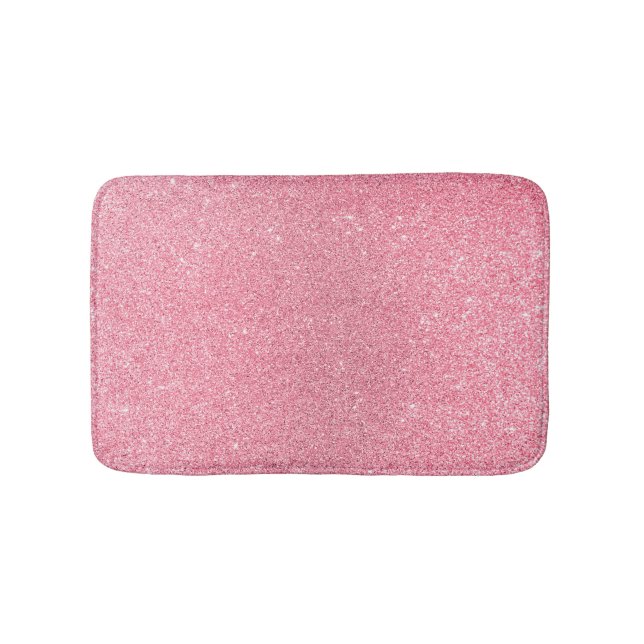 Tapis De Bain Parties scintillant rose, texture abstraite de Noë (Devant)