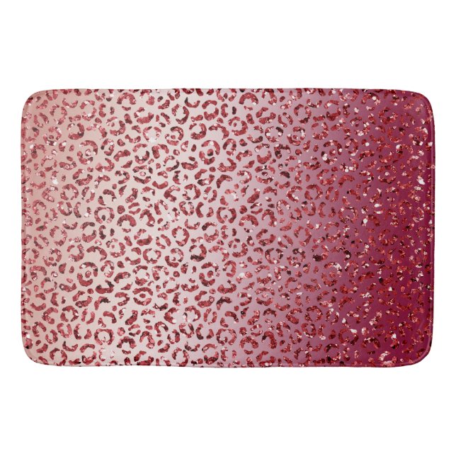 Tapis De Bain Parties scintillant rouge rose pâle Empreinte de l (Devant)