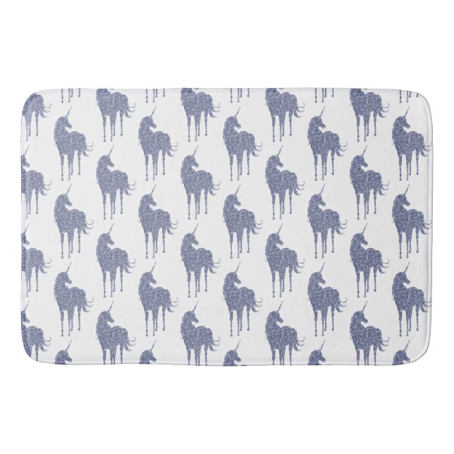 Tapis De Bain Parties scintillant Unicorne violette (Devant)