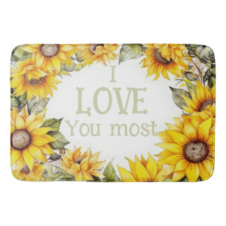 Tapis De Bain Partout Sunflowers personnalisé