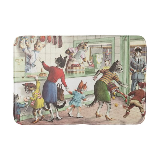 Tapis De Bain PASSERELLES : Cambriolage de boucherie - tapis de (Devant)