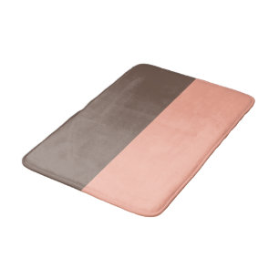 Tapis De Bain Pastel Brown et Pale Red