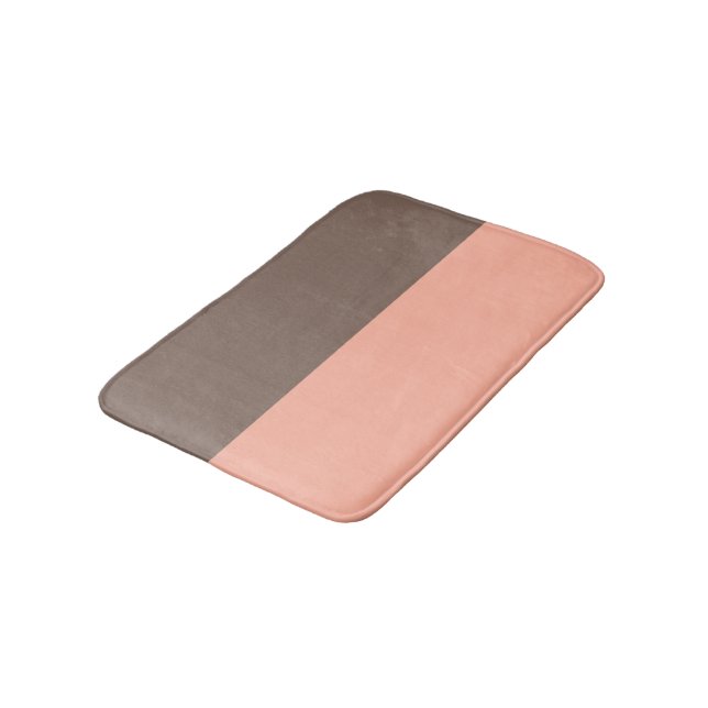 Tapis De Bain Pastel Brown et Pale Red (Angle)