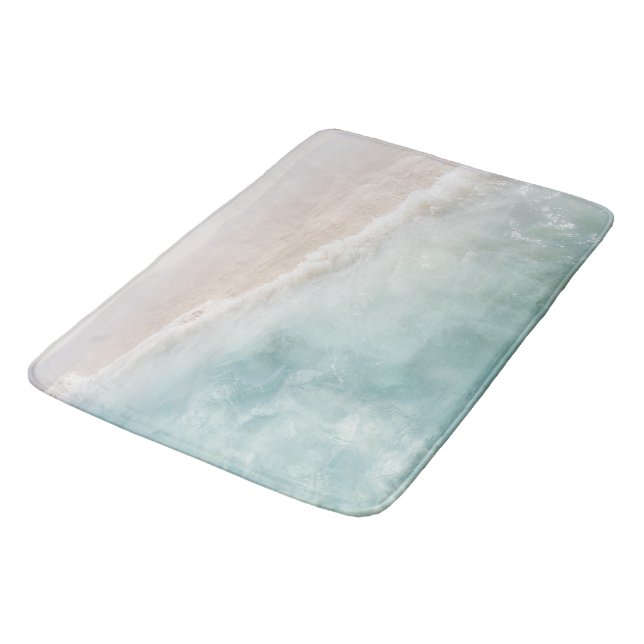 Tapis De Bain Pastel doux Océan des Caraïbes Bliss 1 (Angle)